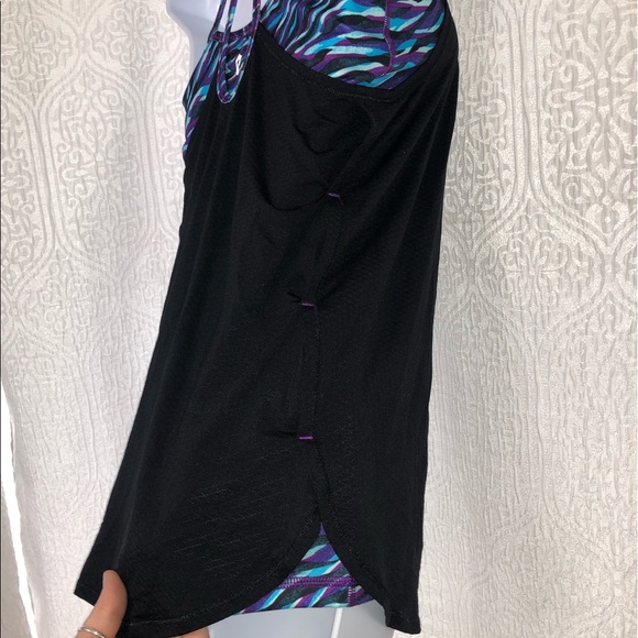 Ivivva by Lululemon 2 in 1 tank top Sz. 14 - Picture 5 of 6